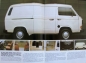 Preview: Volkswagen T3 Transporter Modelprogram 1982 Carbrochure (7278)